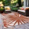 World Rug Gallery Tropical Leaves Nature Inspired Indoor/Outdoor Area Rug 5' x 7' Rust 4030RUST5X7 - alternate 10